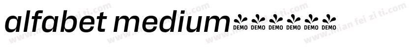 alfabet medium字体转换